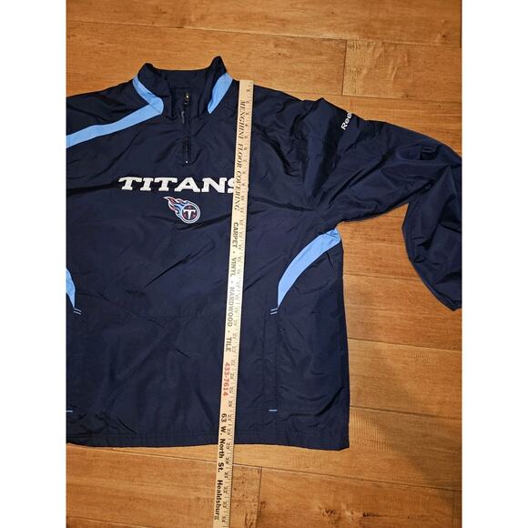 Tennessee Titans Reebok NFL Team Apparel On Field Blue Jacket Men’s Sz Large - Picture 10 of 11